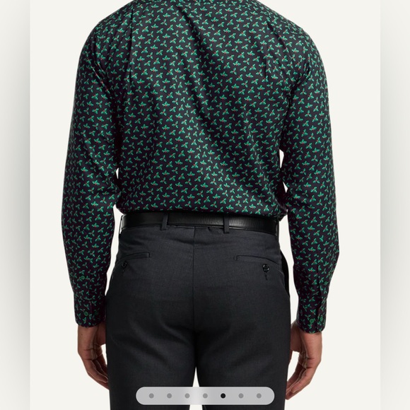 COMFORT STRETCH NON-IRON NOVELTY DRESS SHIRT CONTRAST TRIM - Picture 7 of 7